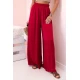 Sieviešu platās bikses Andi tumši sarkanā krāsā 32546