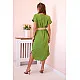 Women's green dress with belt Amber 31171