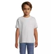 Bērnu uniseksa gaiši pelēks T-krekls Kids