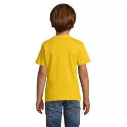 Bērnu viendzimuma dzeltens T-krekls Kids