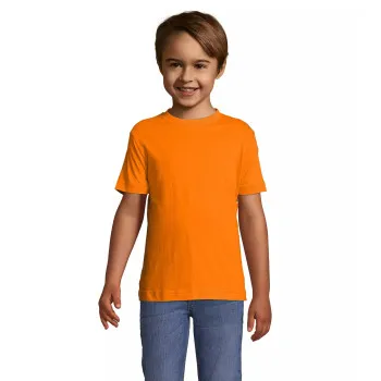 Bērnu viendzimuma oranžs T-krekls Kids