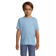 Bērnu uniseksa gaiši zils T-krekls Kids