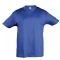Bērnu uniseksa spilgti zils t-krekls Kids