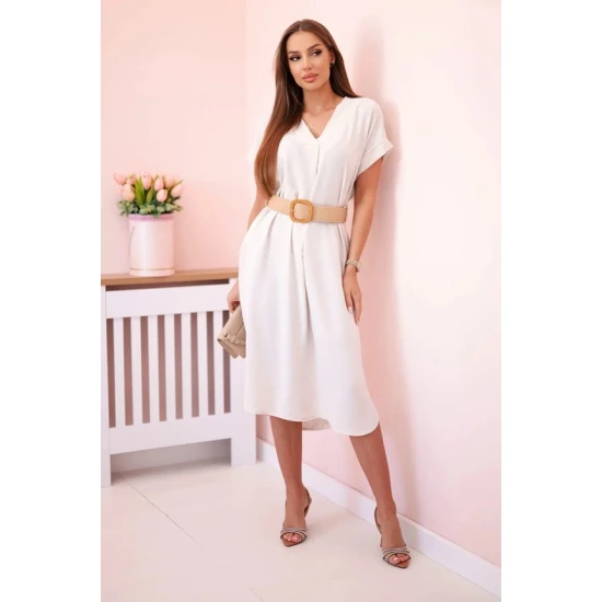 Sieviešu brūna kleita ar jostu Amber 23999