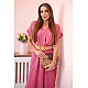 Women's dark pink dress with belt Amber 24138
