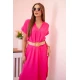 Sieviešu rozā kleita ar jostu Amber 24001