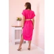 Sieviešu rozā kleita ar jostu Amber 24001