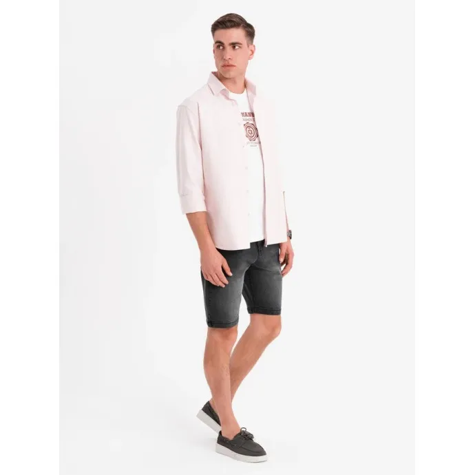 Vīriešu melni džinsu šorti Celtic V4 OM-SRDS-0171