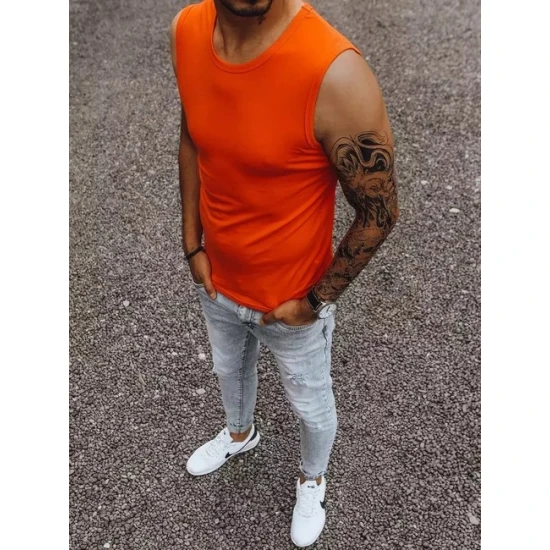 Vīriešu spilgti oranžs T-krekls Lock RX4919