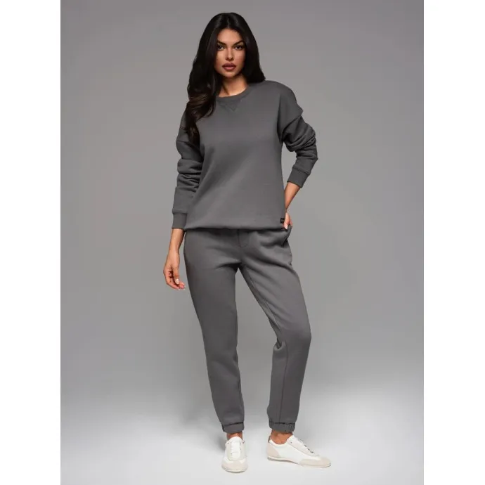 Unisex ikdienas tumši pelēkas bikses Argan V18 OU-PSBC-0100