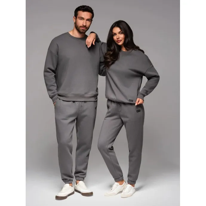 Unisex ikdienas tumši pelēkas bikses Argan V18 OU-PSBC-0100