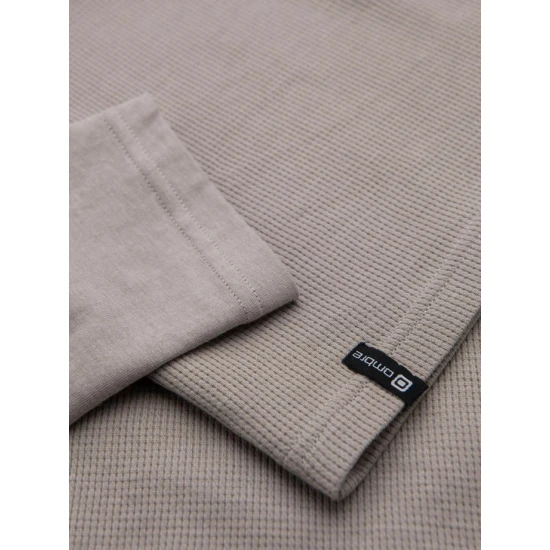 Vīriešu pelēks krekls ar garām piedurknēm Doug V7 OM-LSCL-0109