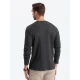 Vīriešu tumši pelēks krekls ar garām piedurknēm Doug V5 OM-LSCL-0109