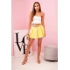 Plisēti svārki-šorti dzeltenā krāsā Arnita 32105