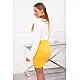 Women's yellow envelope skirt Bost 15201