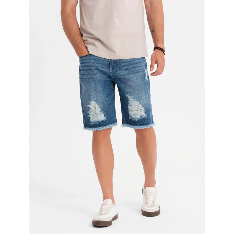 Vīriešu zili džinsa šorti Urban V3 OM-SRDS-0157