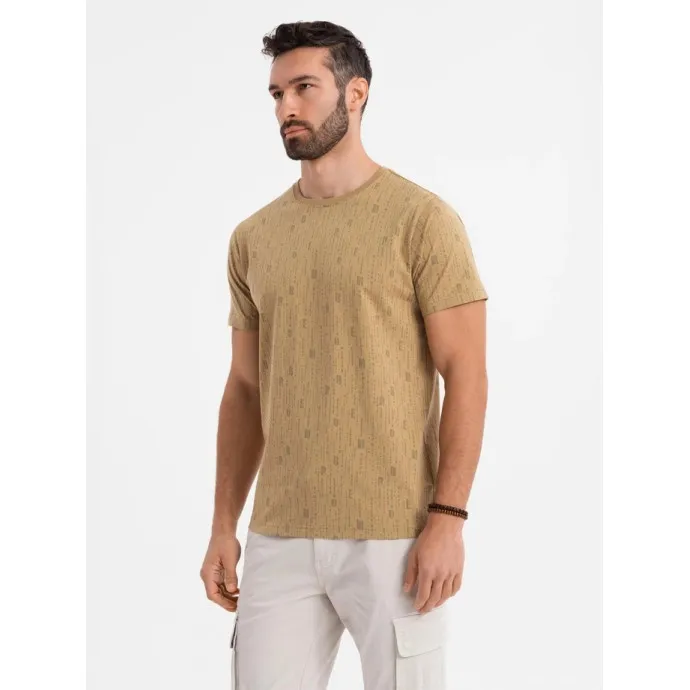 Brūns vīriešu T-krekls Authentic V3 OM-TSFP-0225