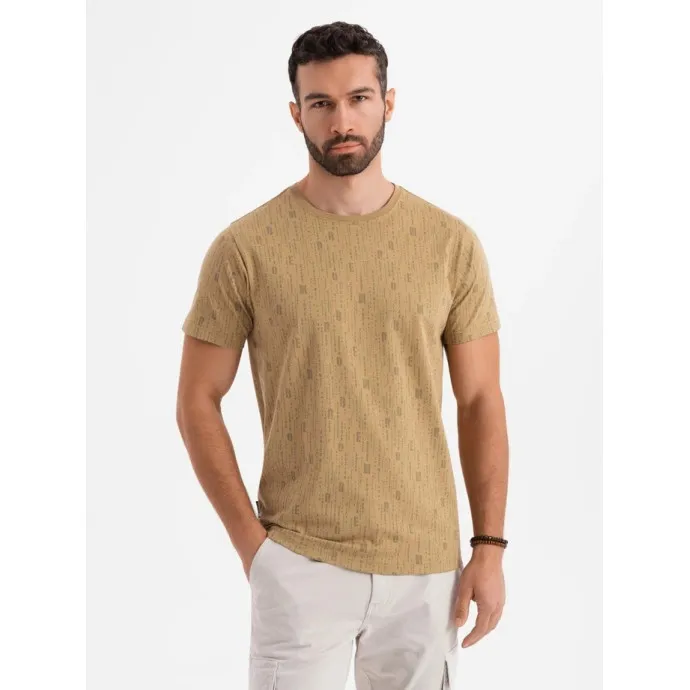 Brūns vīriešu T-krekls Authentic V3 OM-TSFP-0225
