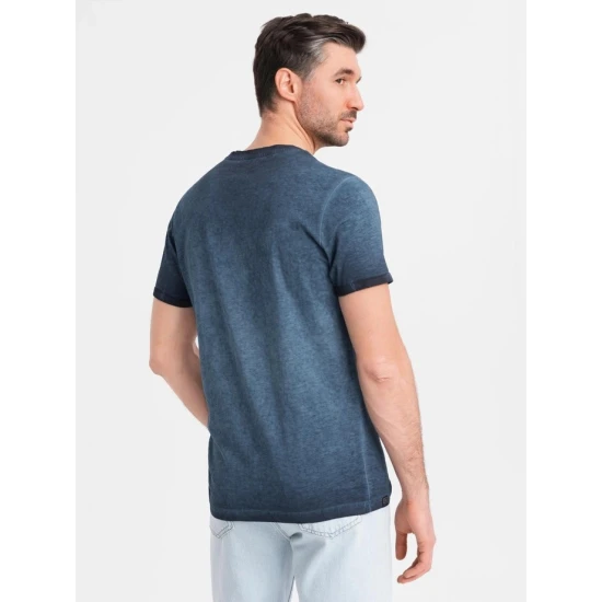 Vīriešu tumši zils krekls Montel V7 OM-TSWT-0242