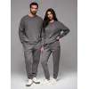Unisex brīvā laika kostīms pelēks Pāri V18 Z109