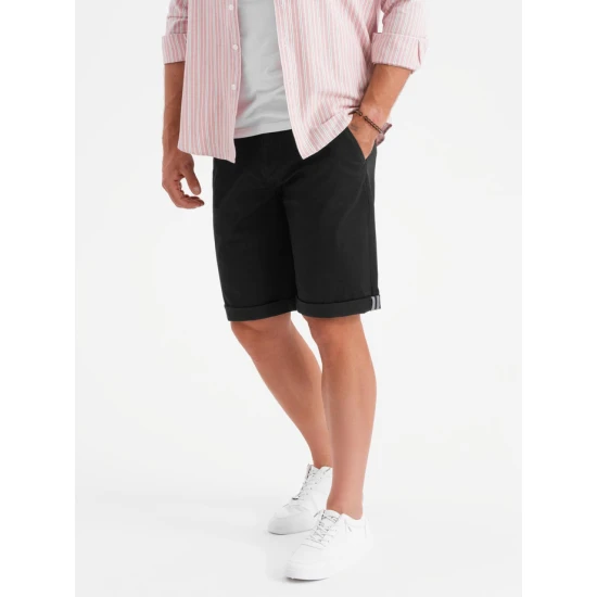 Vīriešu melni šorti Rod V9 OM-SRCS-0197