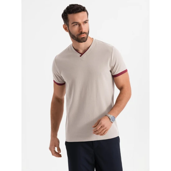 Vīriešu brūns krekls Brak V2 OM-TSCT-0198