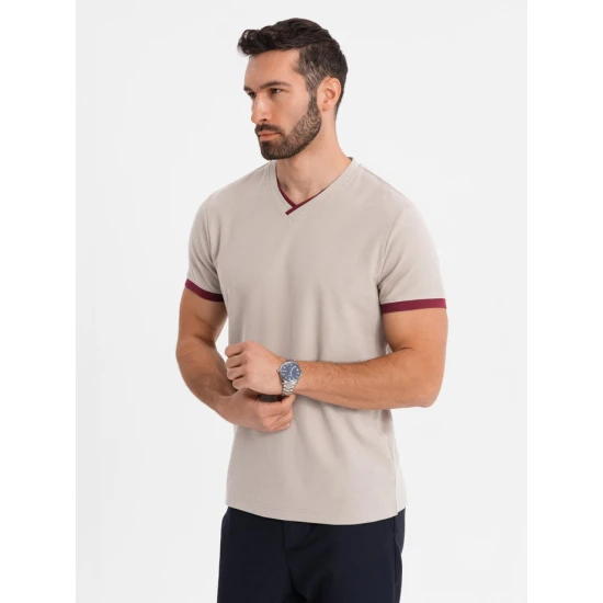 Vīriešu brūns krekls Brak V2 OM-TSCT-0198