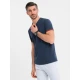 Vīriešu tumši zils krekls Brak V1 OM-TSCT-0198