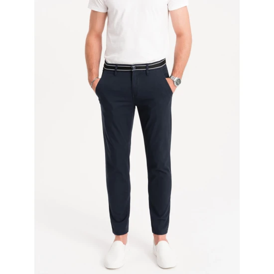 Vīriešu tumši zilas bikses Adam V2 OM-PACP-0118