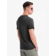 Vīriešu melns T-krekls Montel V6 OM-TSWT-0242