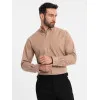 Vīriešu gaiši brūns krekls Arlas V7 OM-SHCS-0134