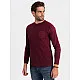 Vīriešu bordo krāsas krekls ar garām piedurknēm Doug V6 OM-LSCL-0109