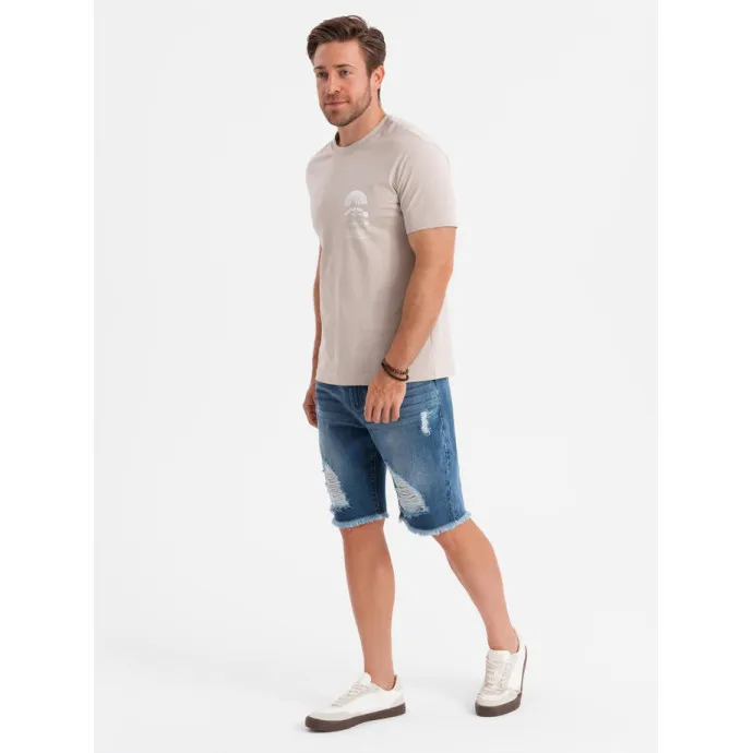 Vīriešu zili džinsa šorti Urban V3 OM-SRDS-0157