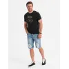 Vīriešu gaiši zili džinsa šorti Urban V2 OM-SRDS-0157
