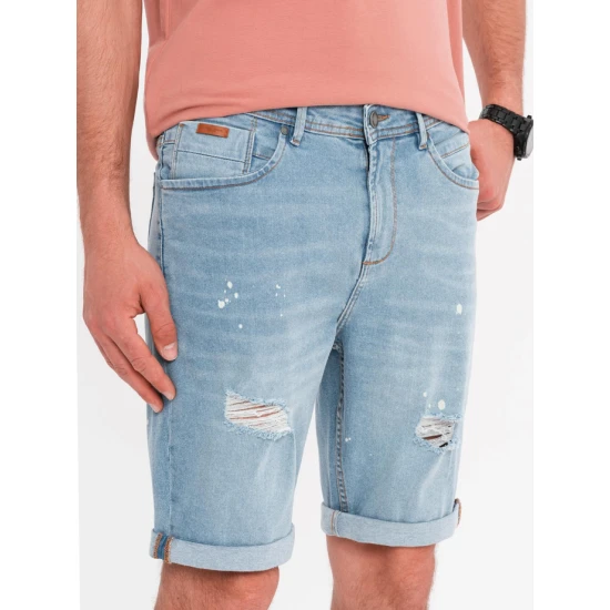 Vīriešu gaiši zili džinsu šorti Braco V1 OM-SRDS-0186