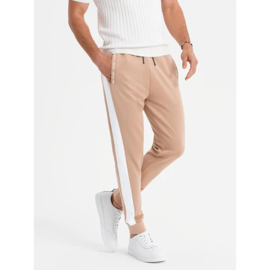 Brūnas vīriešu ikdienas bikses Adelf V4 OM-PASK-0229