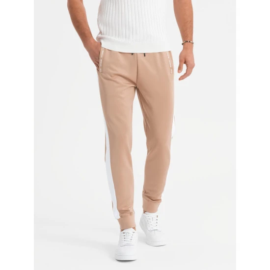 Brūnas vīriešu ikdienas bikses Adelf V4 OM-PASK-0229