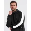 Vīriešu melns džemperis Dan V1 OM-SSZP-0210