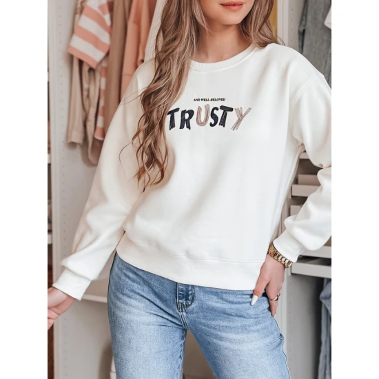 Sieviešu balts džemperis Trusty BY1411