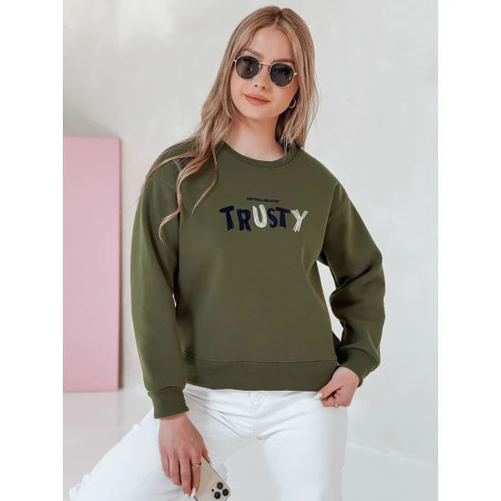 Sieviešu haki džemperis Trusty BY1409