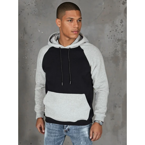 Vīriešu gaiši pelēks džemperis Winer BX5889