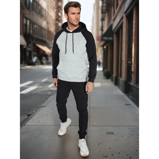 Vīriešu pelēks džemperis Winer BX5892