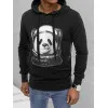 Vīriešu melns džemperis Panda