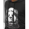 Vīriešu melns džemperis Panda