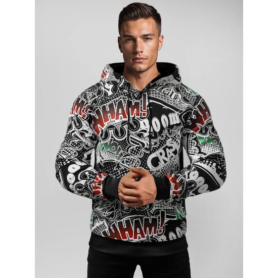 Melns džemperis Ham O/B270