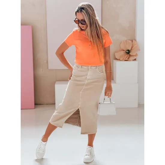 Sieviešu blūze oranžā krāsā Kiss Look RY2840