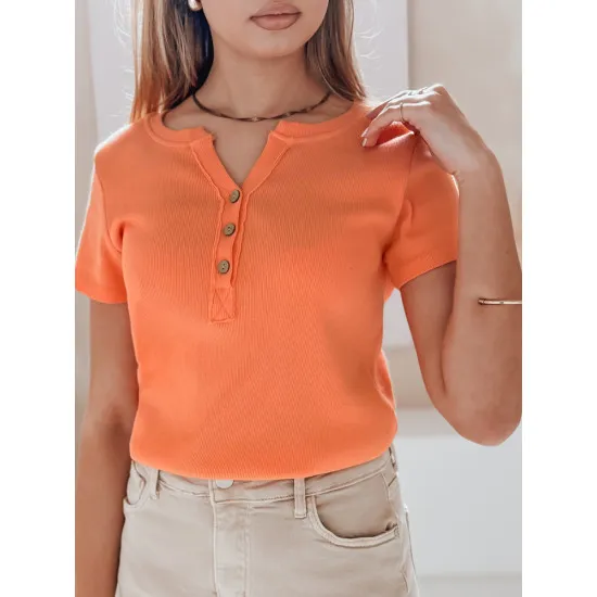 Sieviešu blūze oranžā krāsā Kiss Look RY2840