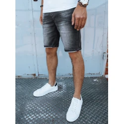 Vīriešu tumši pelēki īsi džinsa šorti Gin