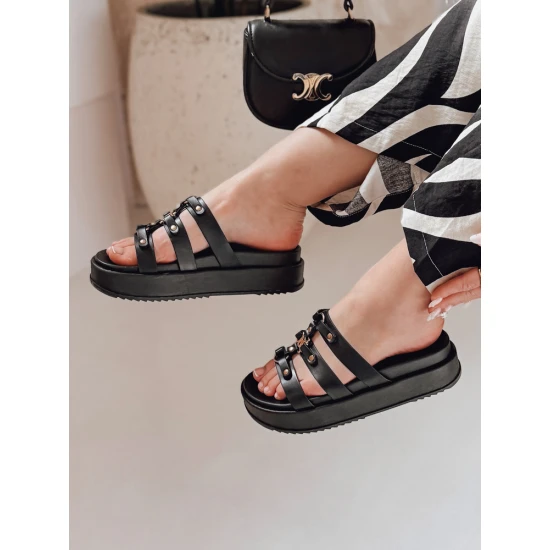 Sieviešu melnas čības Platofi