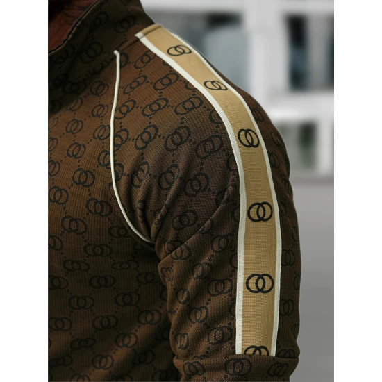 Vīriešu brūns treniņtērpu komplekts Design